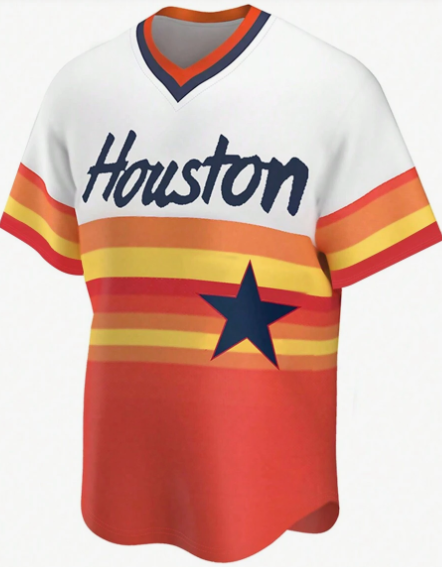 Men's Embroidery Baseball Jersey 27 Rainbow Casual Short Sleeve V-Neck T-Shirts Party Sports Top