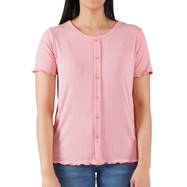 Stylistic Mr. Lee Ladies Basic Plain T shirt for Women Trendy Fashion Regular Fit 132120-U (Pink)