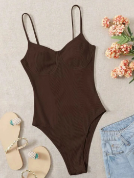 Bodysuit Sleeveless Spaghetti Sando Sexy Korean Fashion AIR