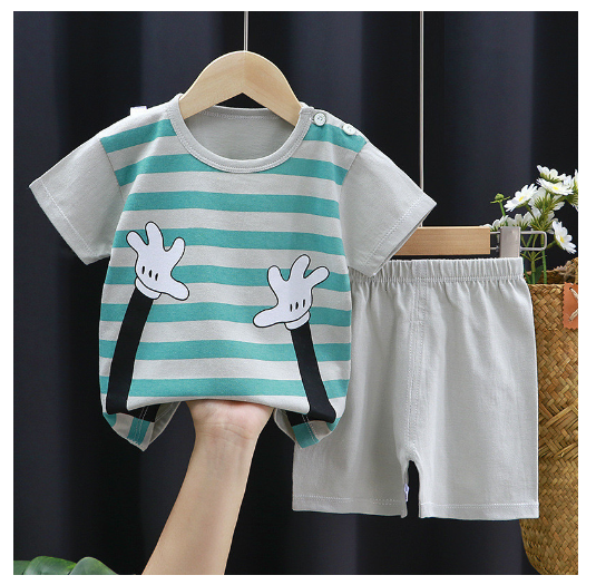 Boy Clothes Corp Terno for Kids Boys Fashion Sando Shorts Set Summer Terno For Kid Boy D1