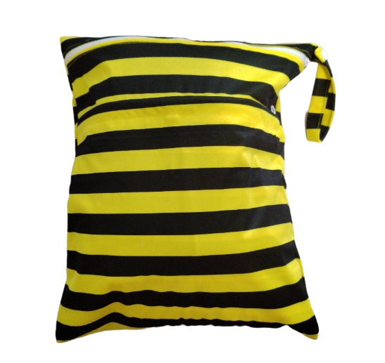 30x37cm Cloth Diaper Wet Dry Bags Double Zipper Mixed Color Printed Portable Waterproof Dag Storage Bag Swimwear Bag C43