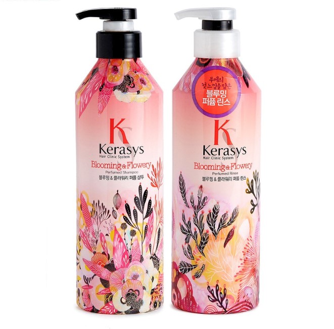Kerasys Korean Blooming & Flowery Perfume Shampoo Conditioner 600ML