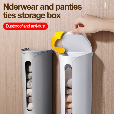 Socks organizer Self-Adhesive Wall Mounted for underwear panties And Panties Storage Box