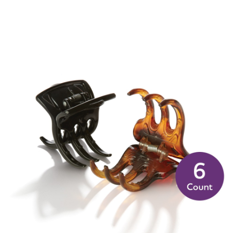 Goody Classics Small Claw Hair Clips, 6ct