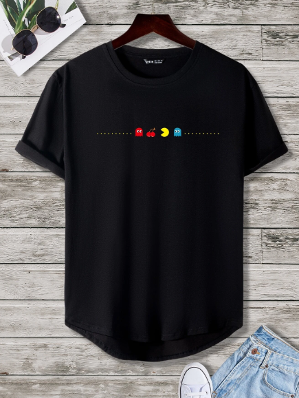 Manfinity Homme Men T-Shirts Fit Crew Neck Short Sleeve Graphic Tee Cute Graphic Casual Funny Summer Polyester