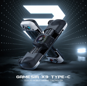 Original GameSir X3 Type C Gamepad PUBG Mobile Controller with Cooling Fan for Cloud Gaming Xbox Game Pass STADIA PlayStation Now