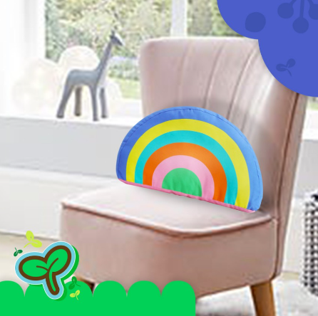 aTiny Things Sunshine Rainbow Plush Pillow