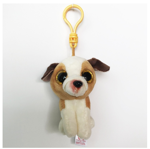 Ty Beanie Big Eyes Keychain Pendant Sloth Monkey Cat Fox Puppy Rabbit Soft Plush Backpack Decor Doll Birthday Gift For Kids 10CM C20
