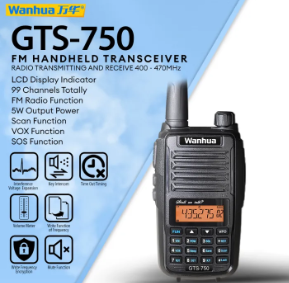Wanhua Original Walkie Talkie Long Range GTS750 Two Way Radio Frequency Walkie Talkie Two Way High Power Long Distance