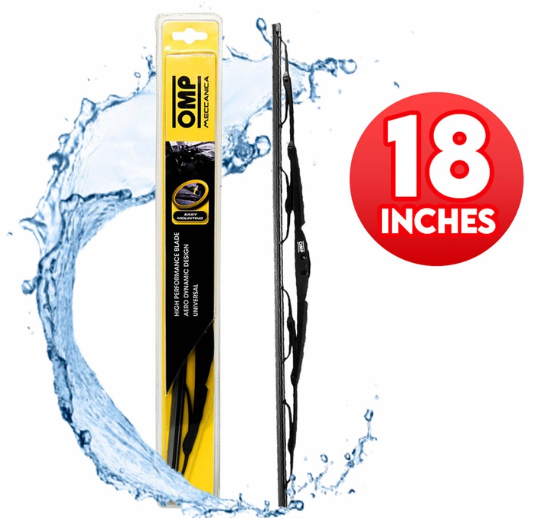 OMP Frame Wiper Blade 18" OMP160218 for Toyota Corolla, Camry, Land Cruiser, Prado, Honda Civic, Cit