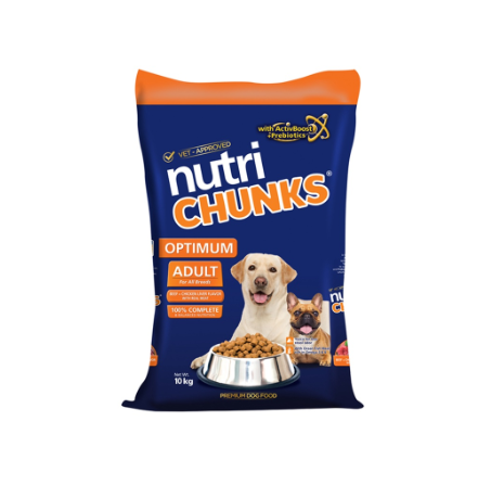 Nutri Chunks Optimum Adult Beef 10kg