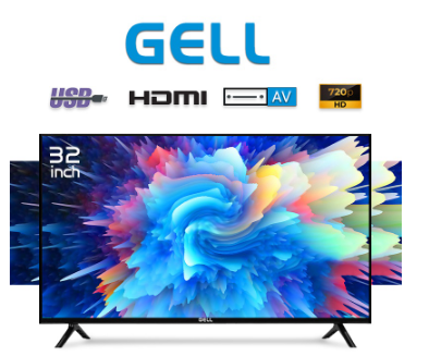Gell LED TV Flat Screen Multiport 32 Inches