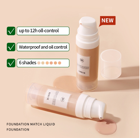 KIMUSE Face Primer + Matte Longwear waterproof Foundation Face Makeup Set