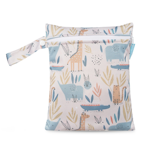 18x25cm Baby Diaper Bag Cartoon Print Wet Dry Bags Nappy Zipper Handbag Stroller Carry Pack Travel Outdoor Wet Diaper Storage Bags s11