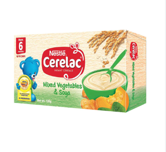 Cerelac Baby Food Mixed Vegetables & Soya 120grams