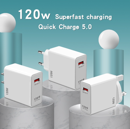 120W USB Charger Fast Charging Mobile Phone Charger Quick Charge 3.0 Power Adapter USB Charger