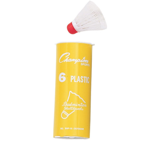 Champion Sports Plastic Outdoor Shuttlecock