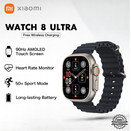 Newest Xiaomi 8 Ultra Smart Watch 90Hz AMOLED Touch Screen Bluetooth Waterproof 49mm Smartwatch