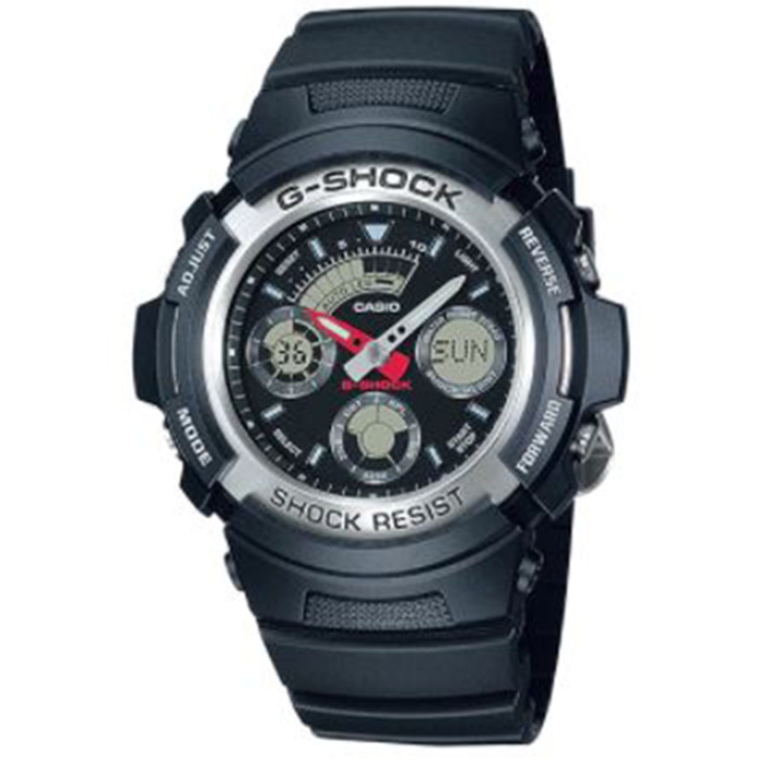Casio G-Shock Standard Analog-Digital Black Resin Digital Watch For Men CAW-590-1AHDR