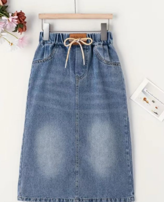 Long Denim Skirt for Women ADULT