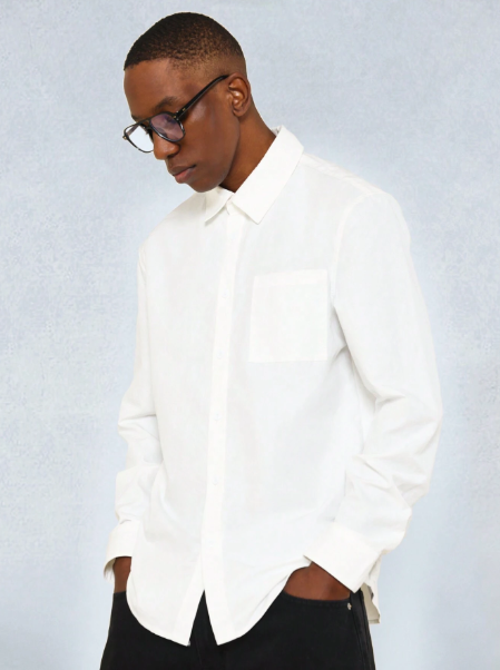 SUMWON Slim Fit Long Sleeve Shirt