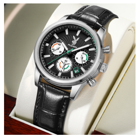 Playboy Watch For Men Waterproof Luminous with Chronograph Calendar Men's Watch