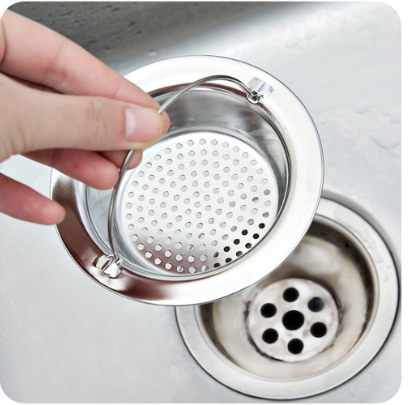 Kitchen Hand Held Sink Strainer Stainless Steel Sink Drain Filter Sink Basket Strainer with Handle