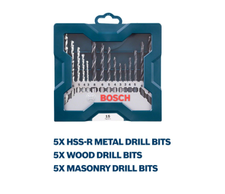 Bosch 15-piece mixed drill bit set - Tools/Accessories