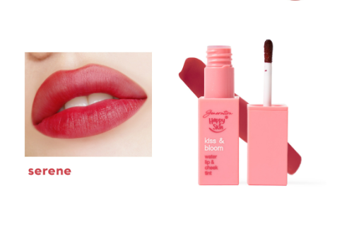 Happy Skin Kiss & Bloom Water Lip & Cheek Tint in Serene