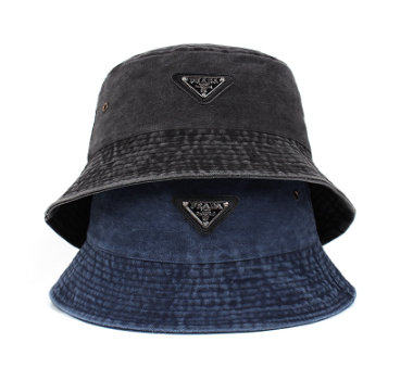 High Quality Denim Bucket Hat Fashion Men's Washbasin Hat Women's Distressed Shade Bucket Hat