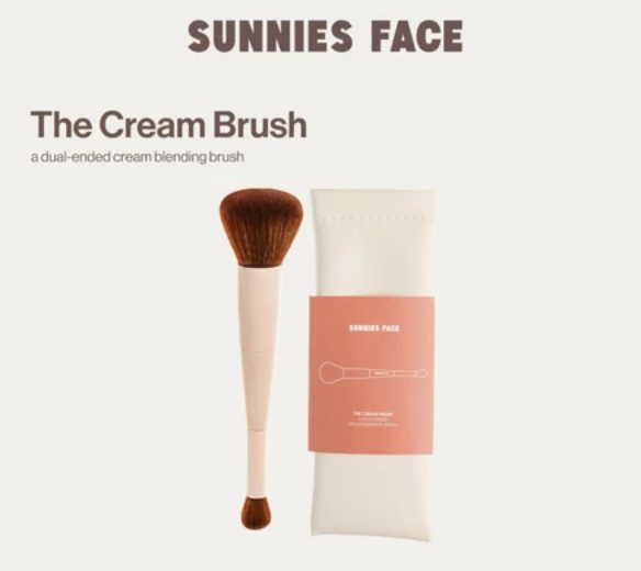 Sunnies Face The Cream Brush [Dual-Ended Cream Blending Brush]