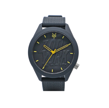 Black Silicone Strap Analog Watch