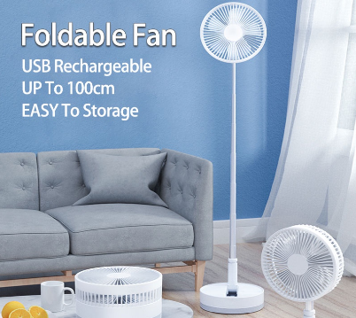 7200mAh UP to 100cm Portable USB fan foldable electric fan rechargeable electric telescopic fan
