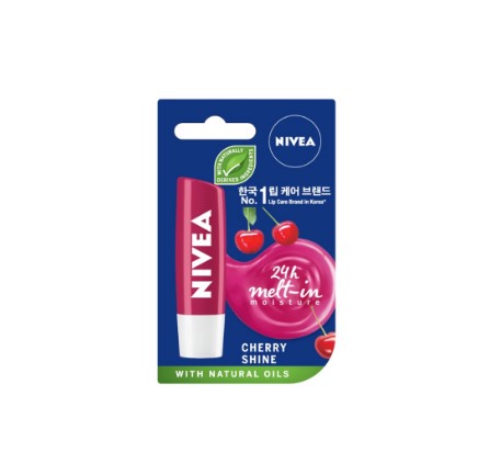 Nivea Lip Care Cherry Shine Lip Balm 5.5ML