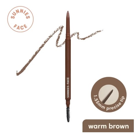 Sunnies Face Lifebrow Skinny Pencil Defining Eyebrow Pencil Warm Brown