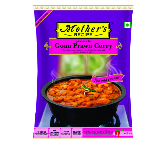 Mothers Recipe Spice Mix for Goan Prawn Curry Ready to Cook 80g