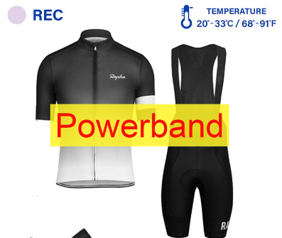 RAPHA Breathable High Quality Black Cycling Jersey Bib Shorts Quick Dry Cycling