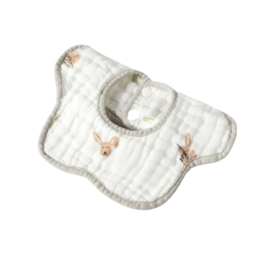 CleverMama Drool Baby bibs 360 Rotating Muslin Cotton Absorbent Teething Baby Bibs CMB14