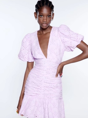 Fashion Temperament Short Sleeve Mini Dress