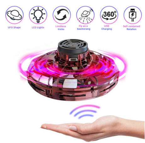 Newest Fidget Toy - Flynova Boomerang Mini UFO Drone Spinning Top