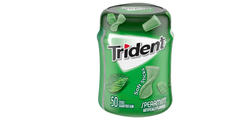 Trident Spearmint Sugar Free Gum 50's