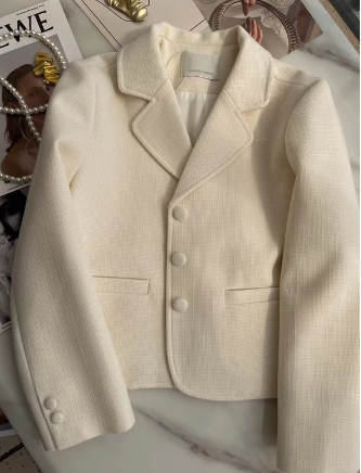 Blazer for woman Temperament Suit Jacket Women's Hong Kong Style Suit Casual High Sense Versatile Small Suit