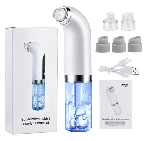 Hailicare Electric Bubble Blackhead Remover Usb Rechargeable Water Cycle Pore Acne Removal Vacuum Suction Facial Cleaner Tool