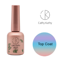 Cathy Kathy Rose Gold Function Color Coat UV Gel  No Wipe Top Coat