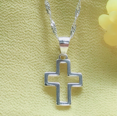 Italy Silver Korean Jewelry Accessory Ladies Necklace N170-Twisted