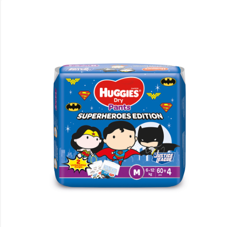 Huggies Dry Pants Superheroes Edition Medium - 60 pcs