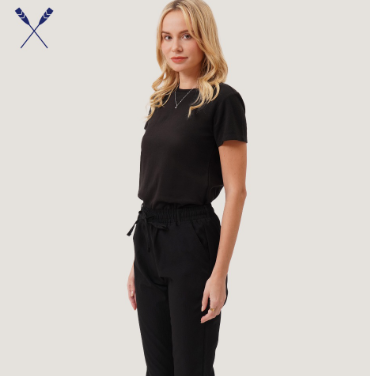 Regatta Slim Textured Knit T-Shirt For Women Black