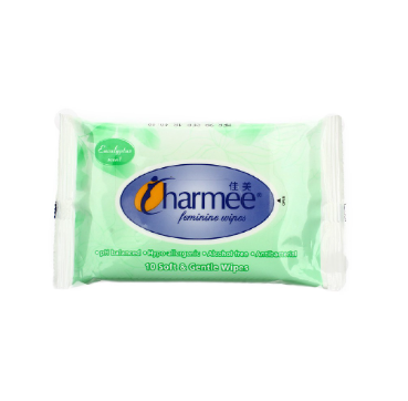 Charmee Feminine Wipes Mentholated 10's