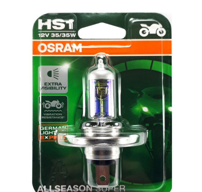 Osram Motorcycle Halogen Bulb H4 All Season