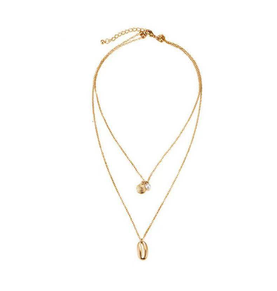 Double Pearl Necklace Clavicle Chain Short Necklace